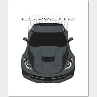 Corvette C7 - Grey Posters and Art